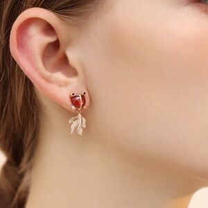 18K Gold Vermeil Gold Fish Earrings